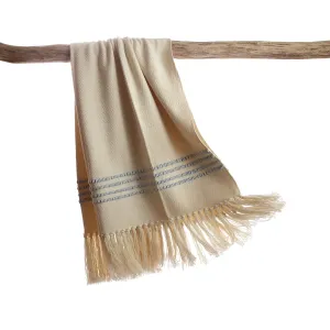 Blue Striped Decorative Throw Blanket