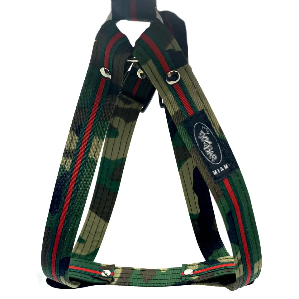 Dog Bar Camo Designer Inspired Harness