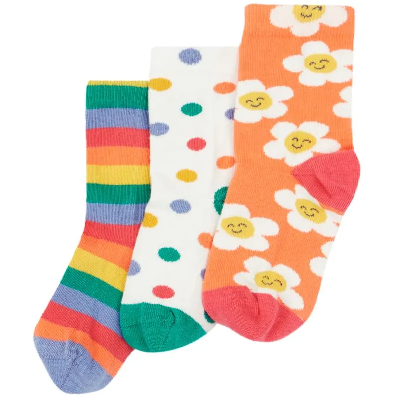Frugi Rock My Socks - 3 Pack - Stay Wild Multipack