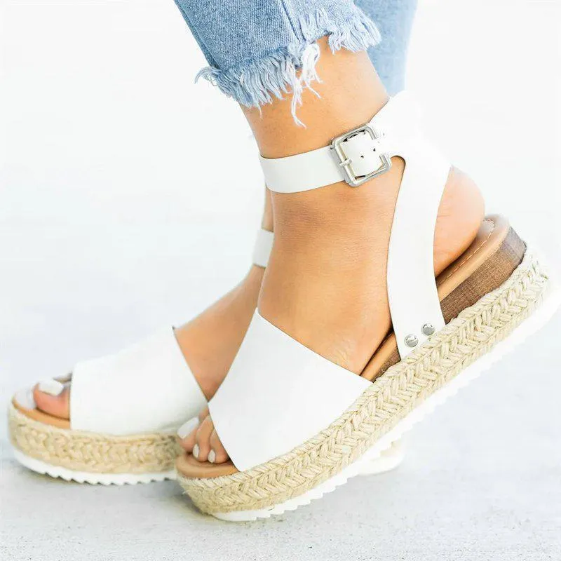 Mode Frauen Fischmaul Sandalen