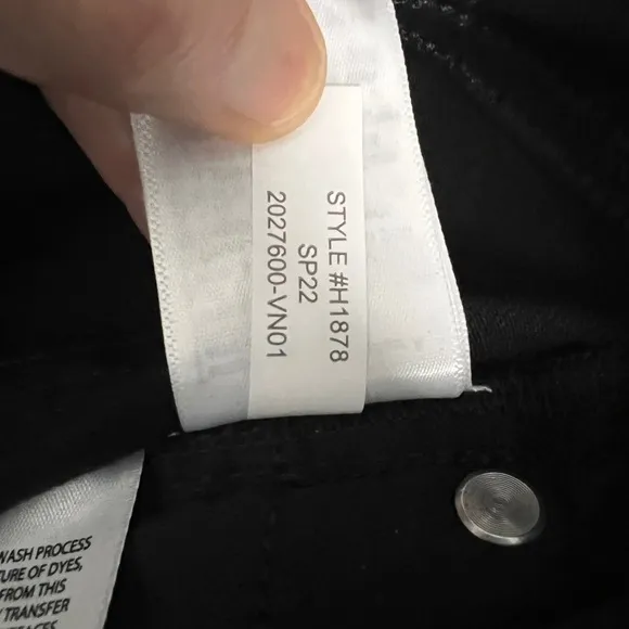 NEW J.Crew Black 9&quot; High Rise Toothpick Versatile Classic Stretch Jeans Size 28