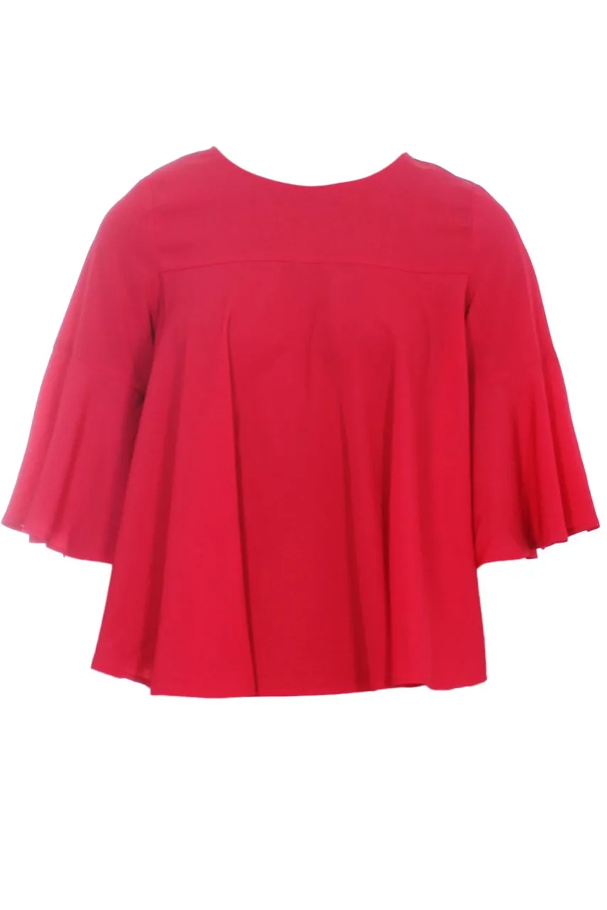 Red Frill Top