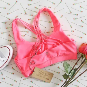 Spool Active Braided Sports Bra in Pink