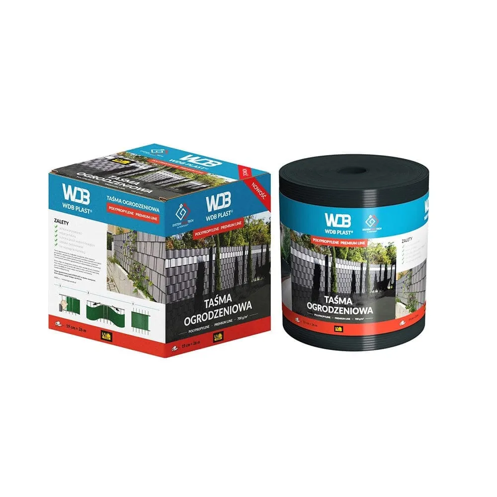 WDB Plast Sichtschutzband PVC Premium Line 190mm